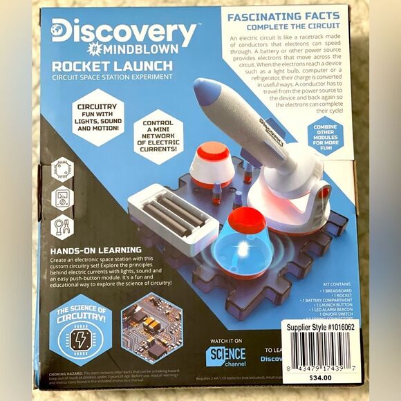 Discovery Mindblown STEM Rocket Launch Space Station Circuitry Set Engineering - Picture 3 of 9